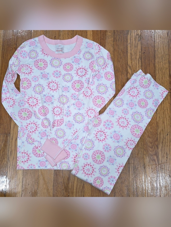 Hanna Andersson Other - NWOT Hanna Andersson Pink & White Floral Medallion Pajamas Size 150cm Or US 12
